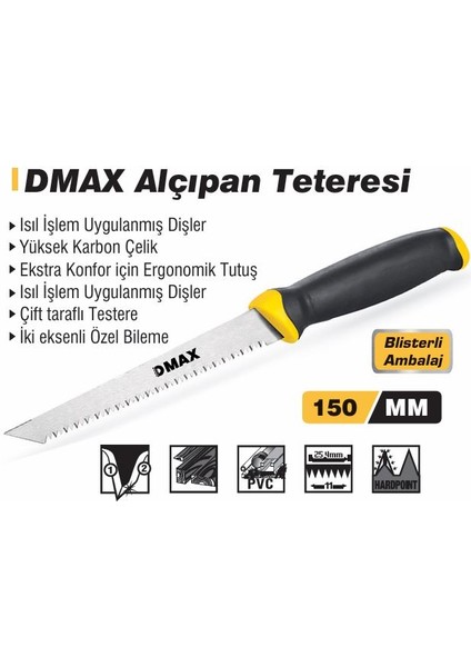 DMX4235 Alçıpan Testeresı 150 mm
