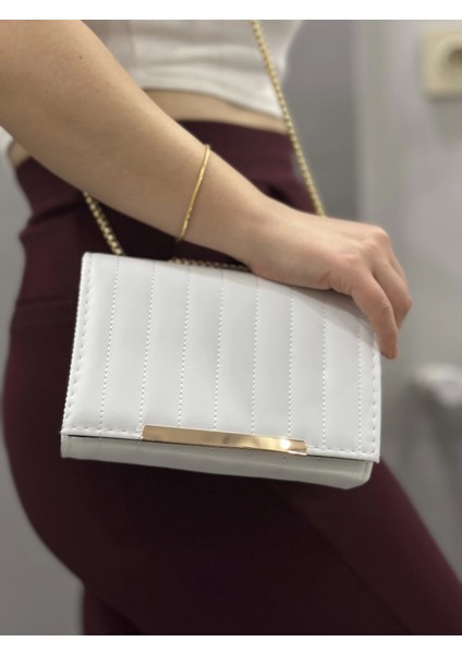 Cessi Beyaz Cilt Çanta