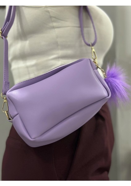 Ponpon Mor Cilt Çanta modelleri