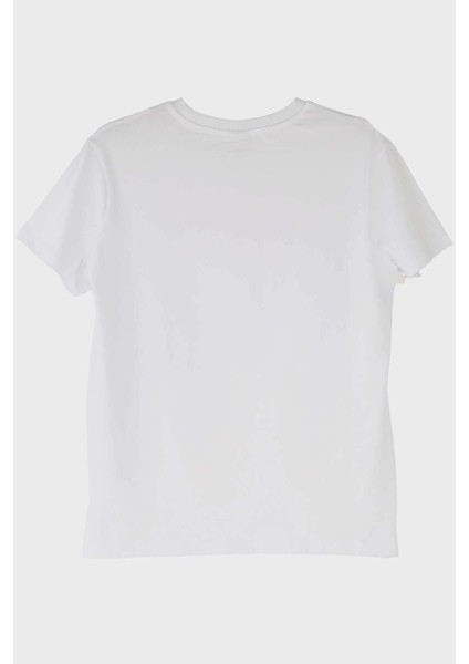 Güneş Baskılı Minimalist Beyaz T-Shirt fiyatları