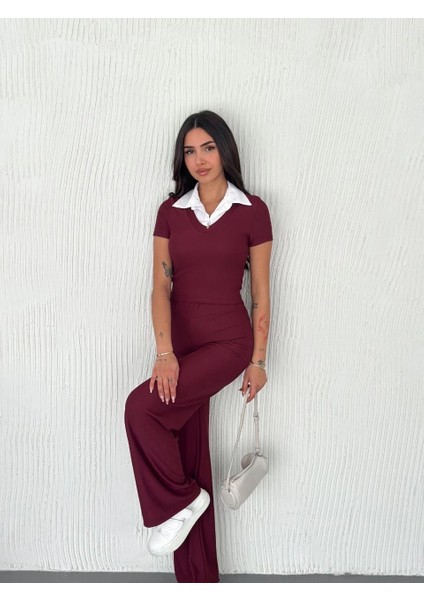 Ottoman Kumaş Beyaz Gömlek Yaka Takım S4142 indirimleri