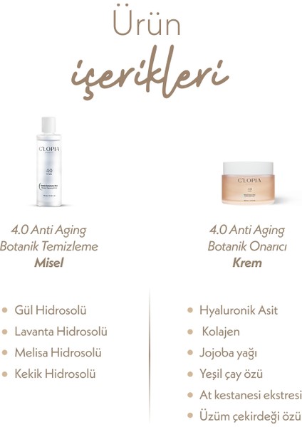Anti-Aging Hyaluronik Asit Botanik Onarıcı Misel Krem Kolajen Antiaging At Kestanesi Gülsuyu Melisa fiyatları