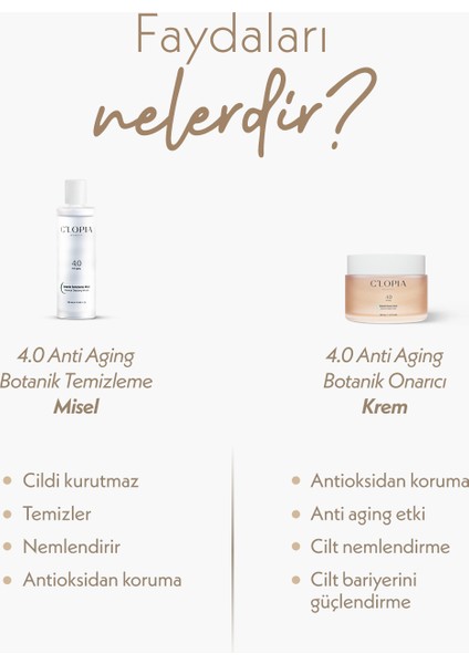 Anti-Aging Hyaluronik Asit Botanik Onarıcı Misel Krem Kolajen Antiaging At Kestanesi Gülsuyu Melisa modelleri