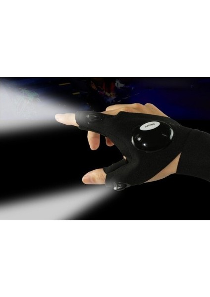 LED Işıklı Çalışma Eldiveni Sağ Sol Çift fırsatları