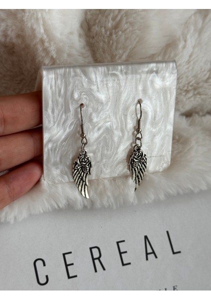 Vintage Gül Kanat Küpe, Retro Küpe modelleri