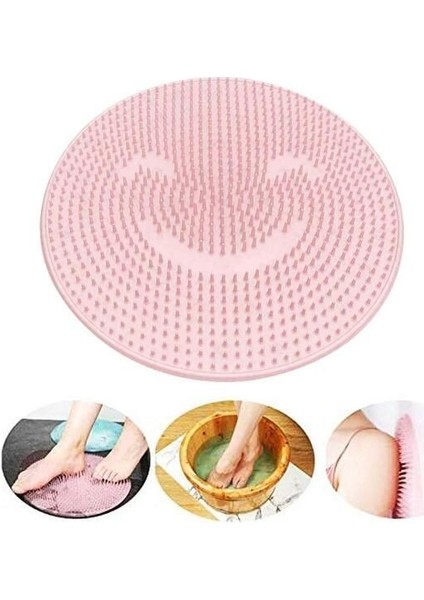 Silikon Fırçalı Banyo Masaj Matı ve Ayaklar Için Topuk Masaj Paspası modelleri