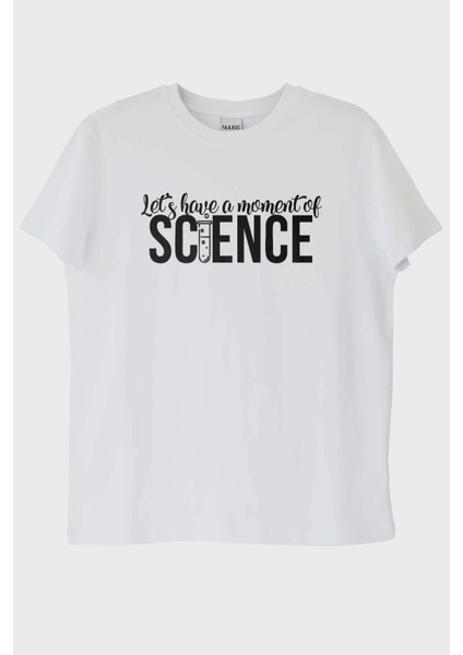 LET&#039;S Have A Moment Of Science Baskılı Beyaz Tişört (Xxl)