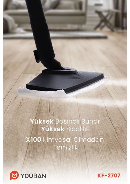 KF2707 PRO Çok Fonksiyonlu Buharlı Temizlik Makinesi Buharlı Temizleyici
