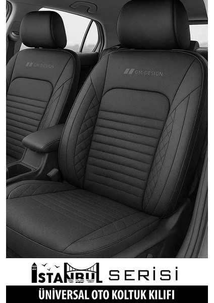 Dacia Duster Laureate 1.5 Dci 110 4x4 E2 I x Md 2015 Uyumlu Deri Oto Kılıfı Tam Set Siyah