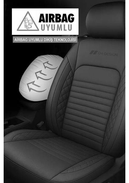 Dacia Duster Laureate 1.5 Dci 110 4x4 E2 I x Md 2015 Uyumlu Deri Oto Kılıfı Tam Set Siyah modelleri