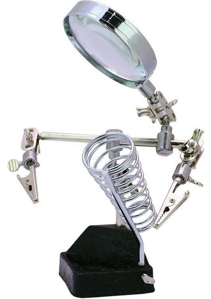 PM-7194 3 Konumlu Büyüteç Havya Standı