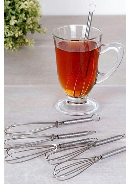 6 Lı Çay Kaşığı - Yaylı Çırpıcı Şeklinde Karıştırıcı modelleri