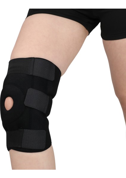 Silikon Patella Destekli Ayarlanabilir Dizlik | Neopren Kumaş | Ortopedik Diz Koruma | Tek Beden | Sağ ve Sol Diz Uyuml fiyatları