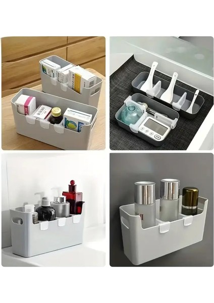 10'lu Şeffaf Plastik Buzdolabı Kapak Içi Ayırıcı Seti | Raf Düzenleyici Organizer | Mutfak Dolap Içi Aksesuar fırsatları