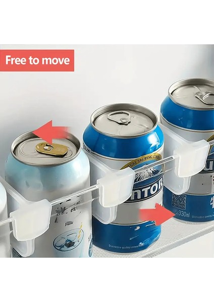 10'lu Şeffaf Plastik Buzdolabı Kapak Içi Ayırıcı Seti | Raf Düzenleyici Organizer | Mutfak Dolap Içi Aksesuar