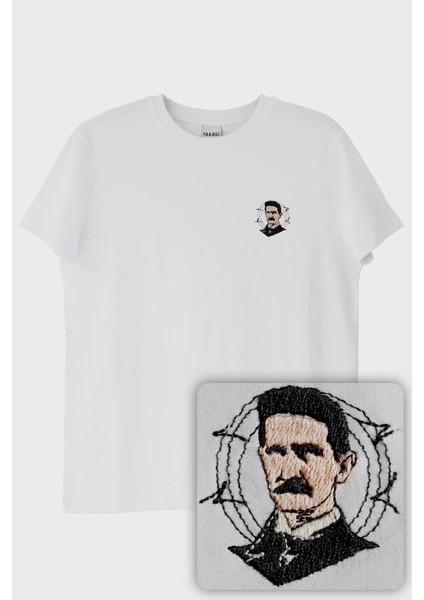 Nikola Tesla Desenli Nakışlı Tişört (Xl) fiyatları