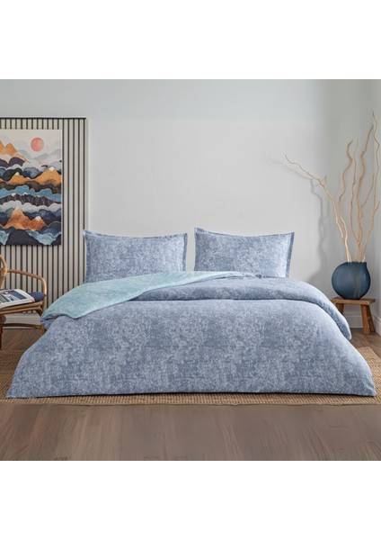 Shimmer Seç&ser Çift Kişilik Nevresim Takımı Lacivert