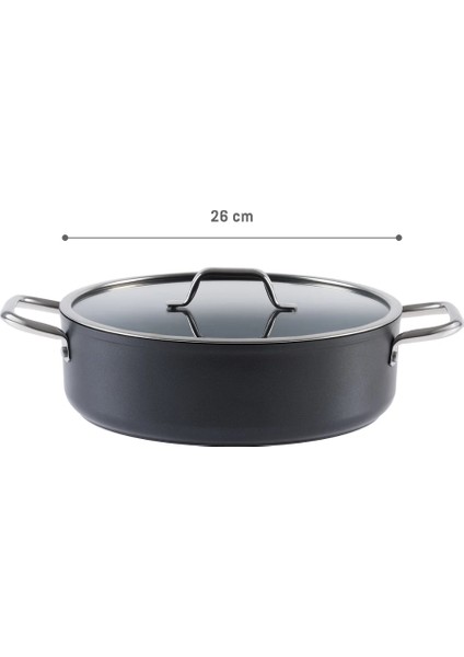 Titanium Profesional Karnıyarık Tenceresi - Antrasit - 26 Cm indirimleri