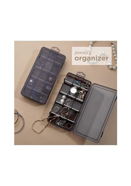 Life 2 Adet Ayraçlı Askılı Füme Takı Organizer Düzenleyici Kutusu MIT1148 fiyatları