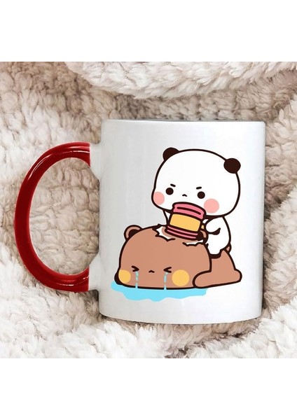 Dore Sevimli Bubu ve Dudu Kahve Kupa, Ayı Seramik Kupa, Panda Ayı Kupası,ingilizce Kupa 14 fiyatları