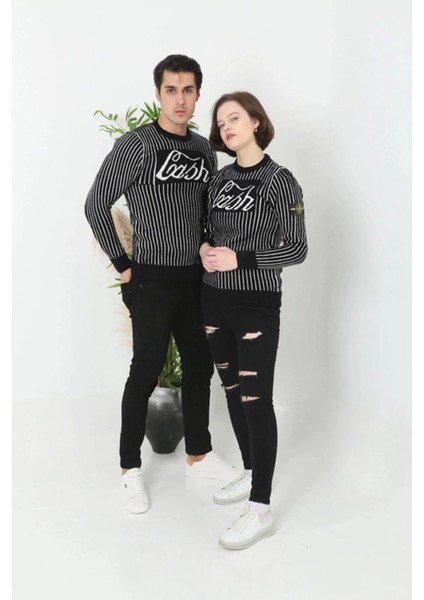 Erkek Bisiklet Yaka Yün Örmeli Triko Kazak - Siyah fiyatları