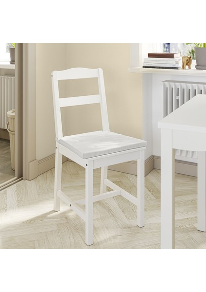 Justına Sandalye Minderi 42 / 35 x 40 x 4 cm Ekru Çift Taraflı Cırt Cırtlı Makinede Yıkanabilir fiyatları