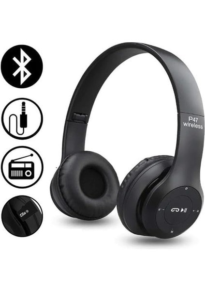 Kablosuz Katlanabilir Kulak Üstü Siyah Solo Kulaklık Wireless fiyatları