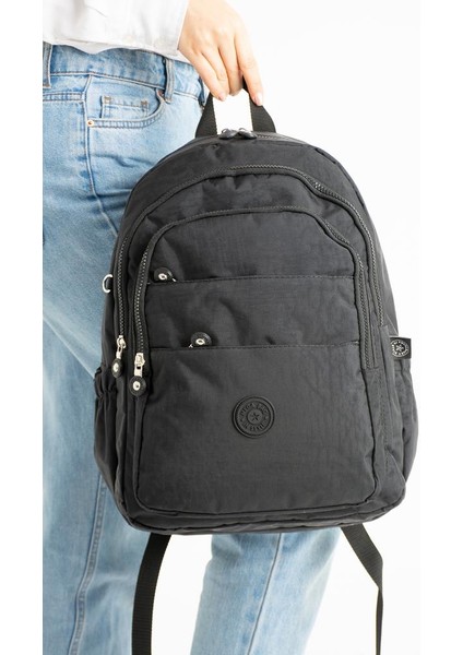 Unisex Okul Çantası Klinkır Kumaş Sırt Çantası Çok Cepli Hafif Yağmur Geçirmez 42*30 cm fiyatları