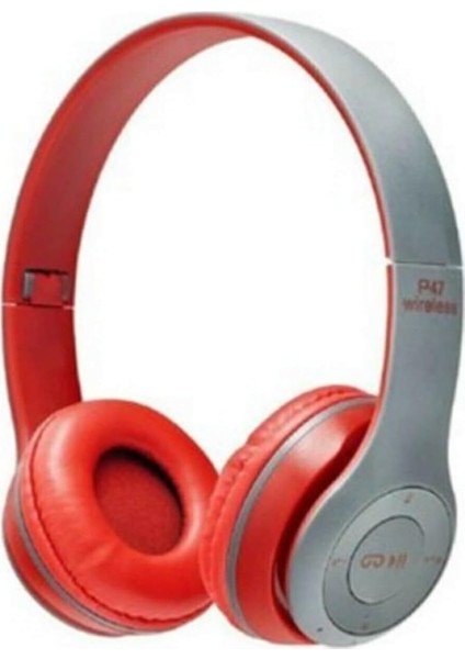 Kablosuz Katlanabilir Kulak Üstü Kırmızı Solo Kulaklık Wireless