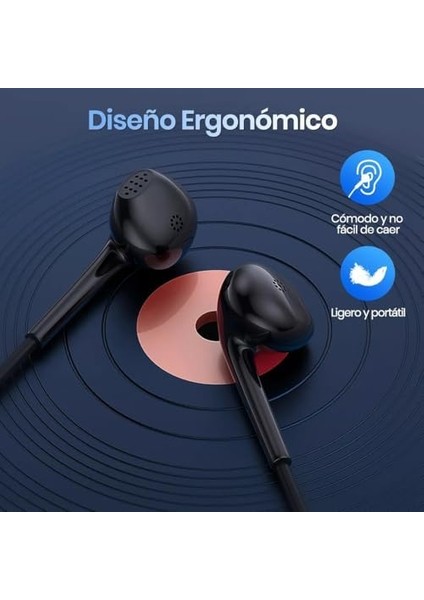 Type-C Kablolu Siyah Renk iPhone 15 Uyumlu Mikrofonlu Kulakiçi Kulaklık AUT124-E modelleri