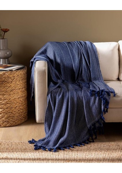 Rosny Koltuk Şalı - Lacivert - 175x200 cm