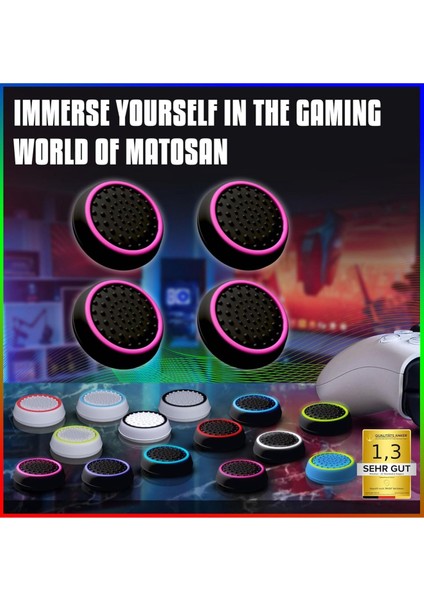 Ps5 Ps4 Ps3 Xbox One S x Ns 2 Çift Analog Koruyucu Mor Gamepad Silikon Başlık fiyatları