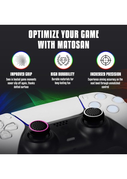 Ps5 Ps4 Ps3 Xbox One S x Ns 2 Çift Analog Koruyucu Mor Gamepad Silikon Başlık fırsatları