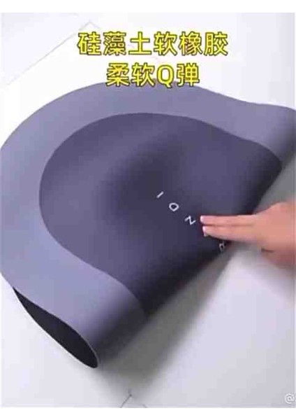 Su Emici Paspas Şık Tasarımı Kaymaz Taban Diyatom 40*60 cm Oval Paspas şık ve Modern fiyatları