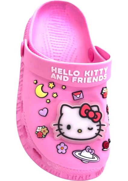 Hello Kitty Kız Çocuk Kaymaz Taban Işıklı Pembe Terlik Havuz Plaj Sandaleti fiyatları