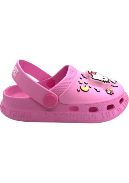 Hello Kitty Kız Çocuk Kaymaz Taban Işıklı Pembe Terlik Havuz Plaj Sandaleti indirimleri