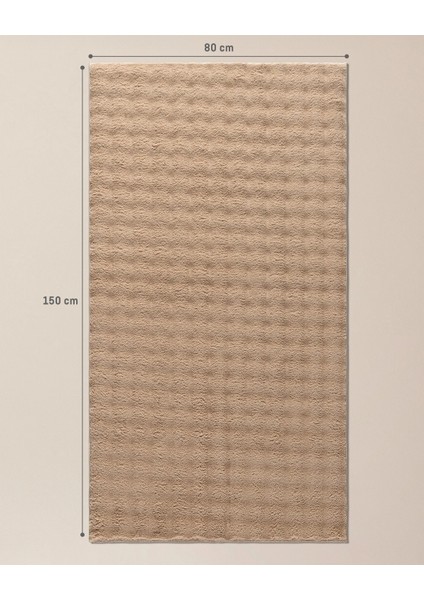 Vivre Bubble Halı - Bej - 80x150 cm