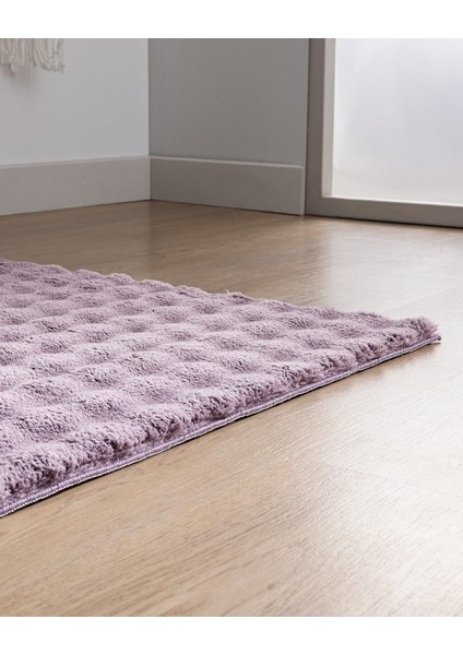 Vivre Bubble Halı - Koyu Mürdüm - 80x150 cm fırsatları