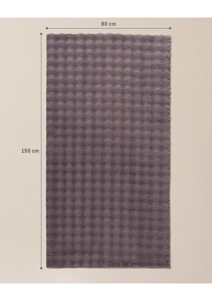 Vivre Bubble Halı - Koyu Mürdüm - 80x150 cm