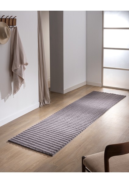 Vivre Bubble Halı - Antrasit - 80x300 cm