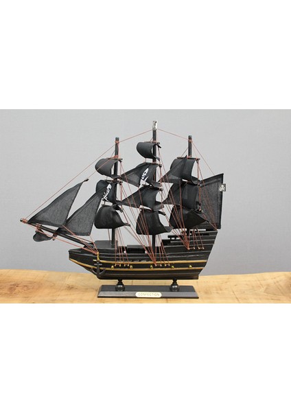 Ahşap Korsan Gemisi 35X40 cm