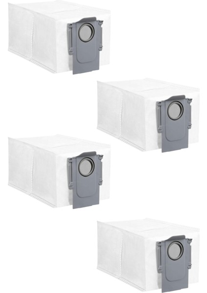 Roborock Qrevo Curv Robot Süpürge Uyumlu 4 Adet Toz Torbası Yedek Parça Seti