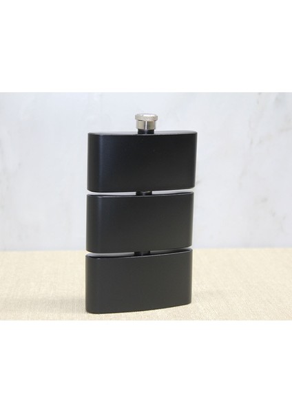 3 Katlı Paslanmaz Çelik Matara Siyah Renk