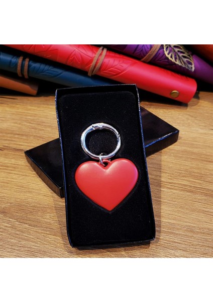 Metal Kırmızı Kalp Anahtarlık