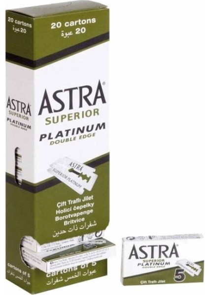 Tıraş Bıçağı Yeşil Jilet 20'li Paket Ast