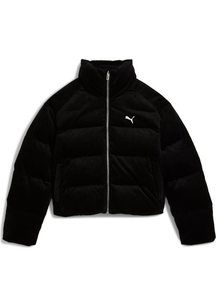Corduroy Puffer Jacket Kadın Yetişkin Ceket