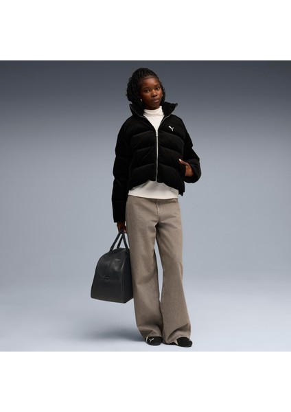 Corduroy Puffer Jacket Kadın Yetişkin Ceket modelleri