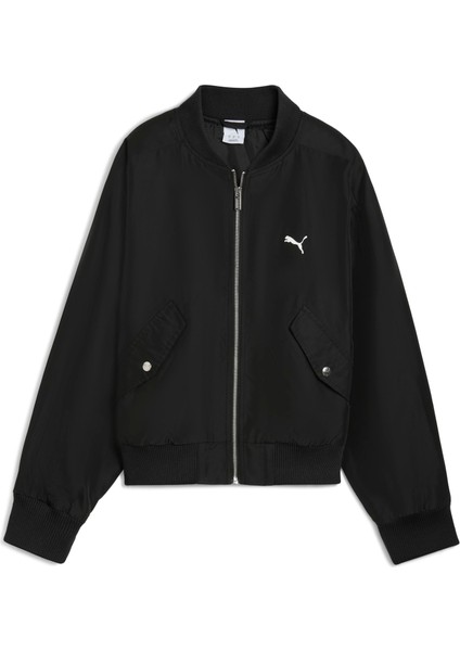 T7 Satin Bomber Jacket Kadın Yetişkin Ceket