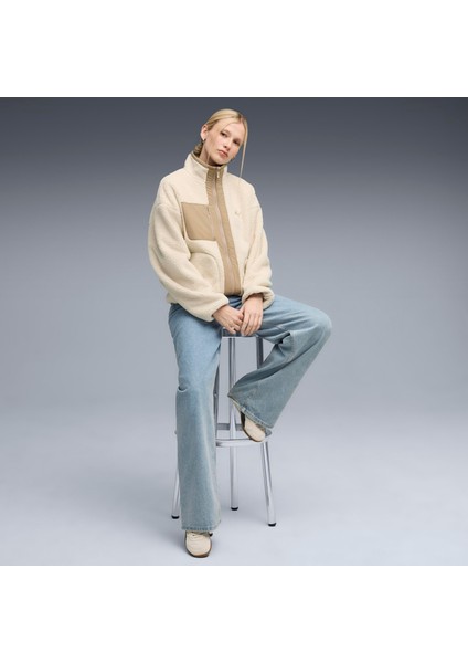 Reversible Sherpa Jacket Kadın Yetişkin Ceket modelleri