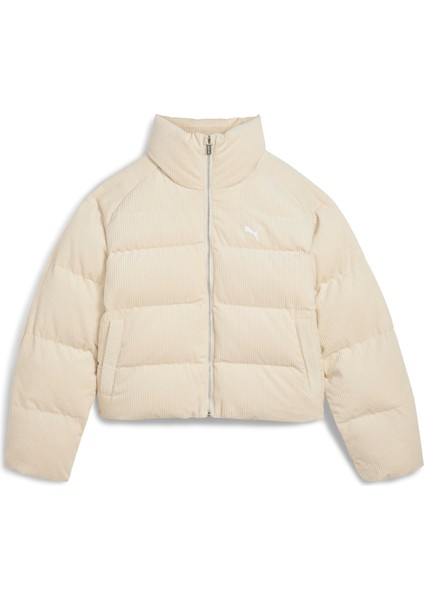 Corduroy Puffer Jacket Kadın Yetişkin Ceket